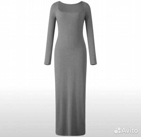 Платье макси skims m-L в рубчик