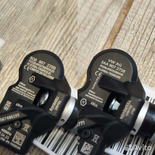 Датчики давления в шинах Audi Volkswagen Skoda