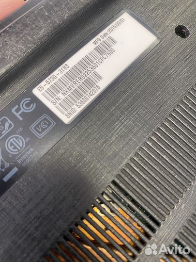 Ноутбук Core i3 5005/Gt940/256 SSD/4 озу