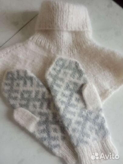 Варежки ручной работы