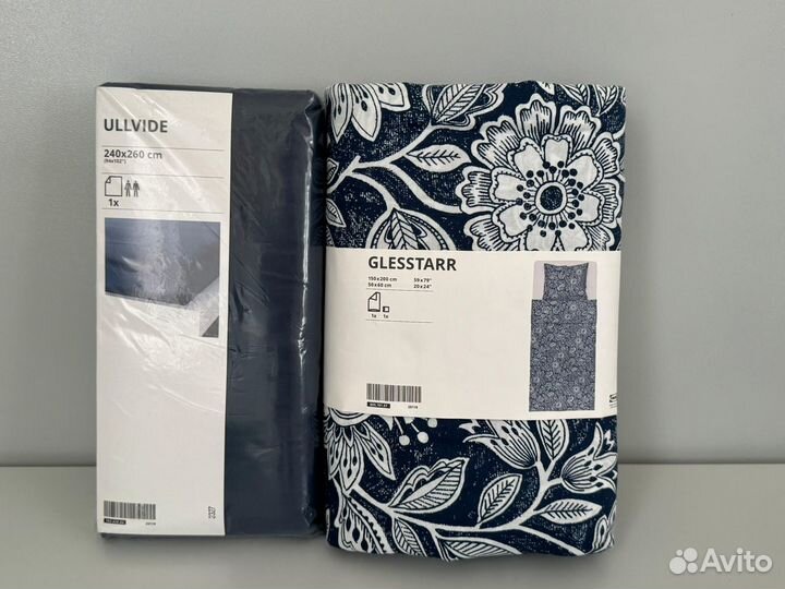 Постельное белье IKEA glesstarr 150 200, евро