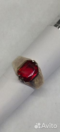 Кольцо. серебро. 875 проба позолота СССР