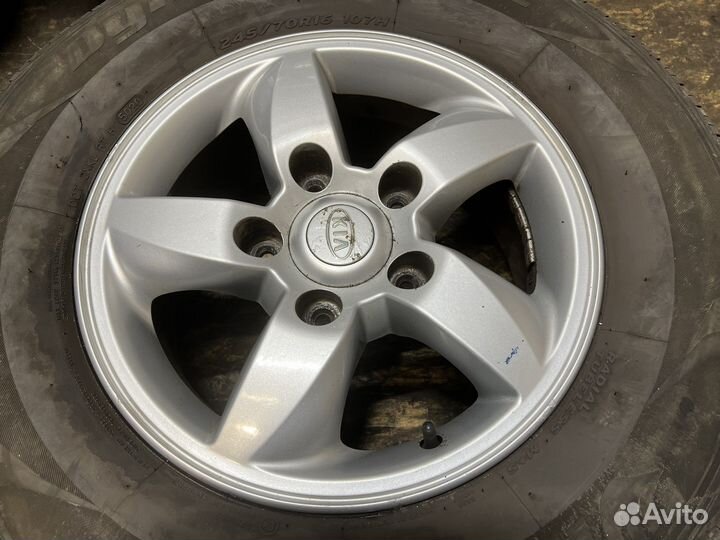 Колеса в сборе 245/70R16 Kia Sorento 1 02-09г