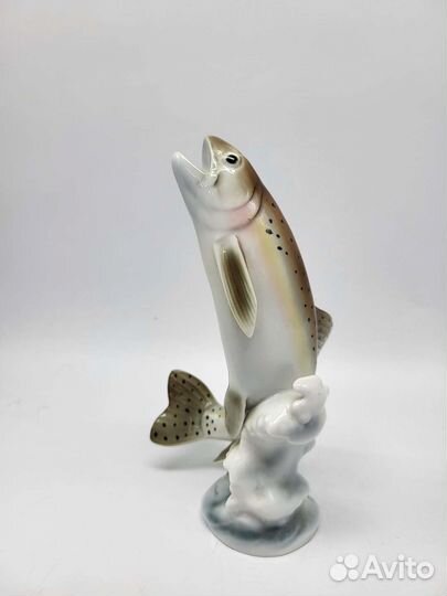 Рыбка форель Bovaria Германия фарфоровая статуэтка