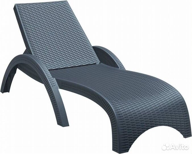 Шезлонг пластиковый GS 1009 антрацит