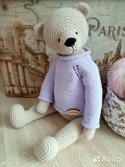 Вязаные игрушки. Мишка