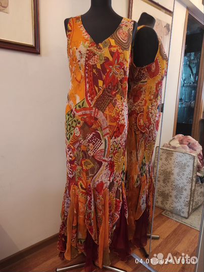 Вечернее Шелковое платье 48-60