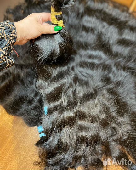 Волосы натуральные кудри 75 см