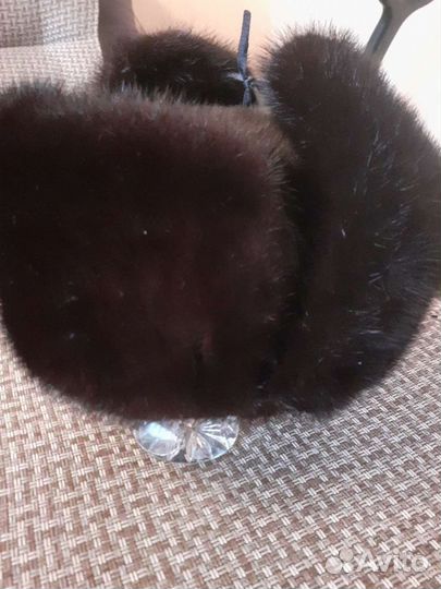 Норковая шапка мужская 55 64