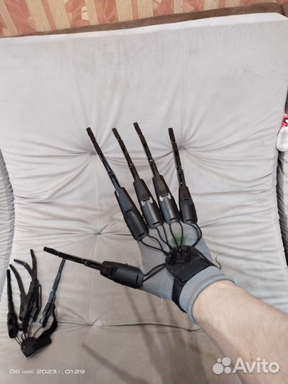 Механические удлинённые пальцы, пластиковые. Пара