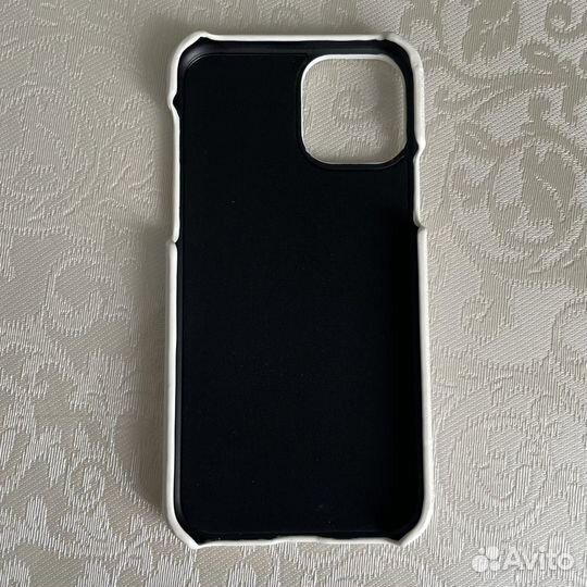 Чехол на iPhone 11 pro кожаный белый