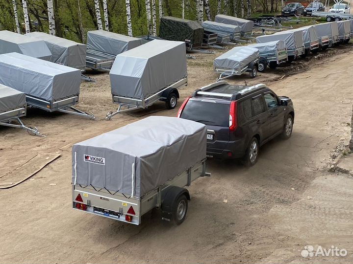 Усиленный прицеп Викинг 2,5*1,3 с удлинителем (й)