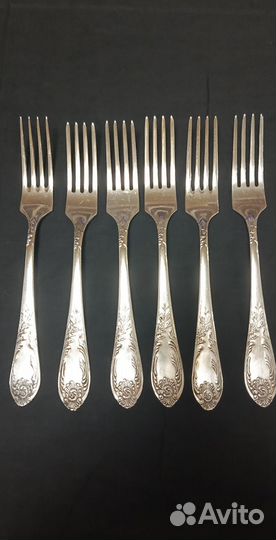 Набор столовых приборов мельхиор СССР зиш