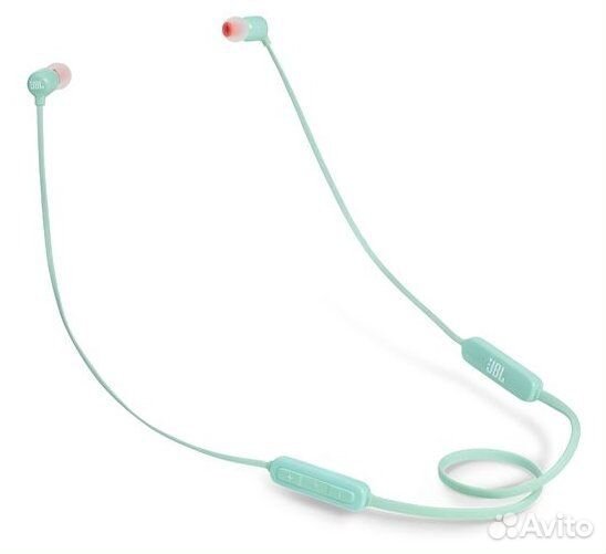 Беспроводные наушники jbl T110 вт,бирюзовый