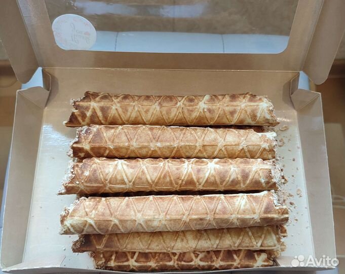 Орешки и трубочки с варёной сгущенкой