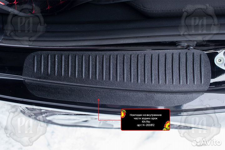 Накладки на арки Kia Rio 3 (11-17) RA