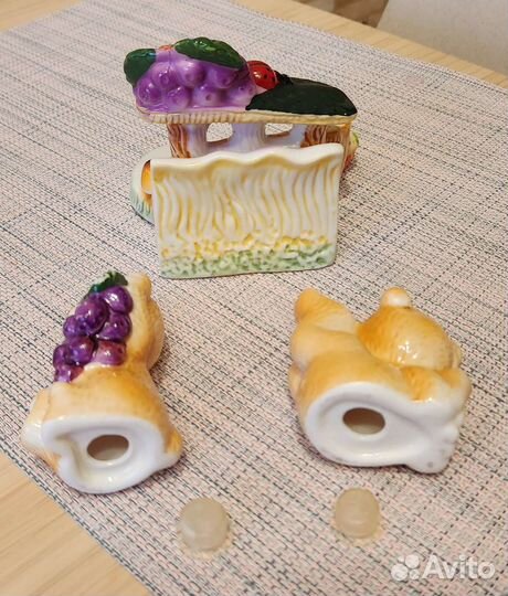 Солонка-перечница-салфетница