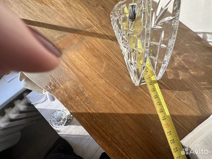 Хрустальная салфетница винтаж