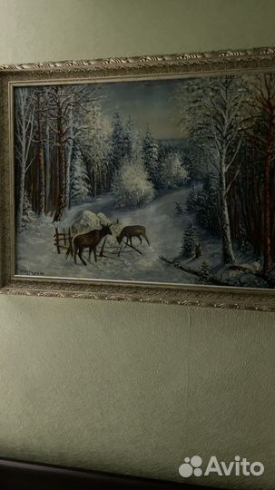 Картина маслом на холсте морской пейзаж