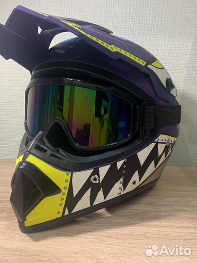 Мото-вело шлем, фулл фейс