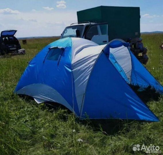 Палатка 3х местная с тентом