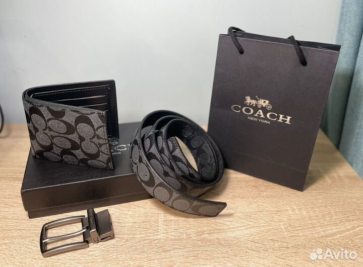 Ремень мужской Coach набор новый