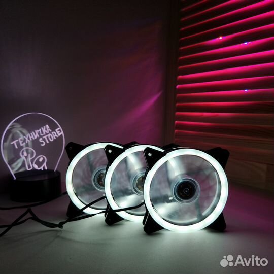 Вентилятор для пк 120мм белые