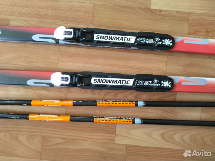 Лыжи беговые детские 160 с ботинками 35