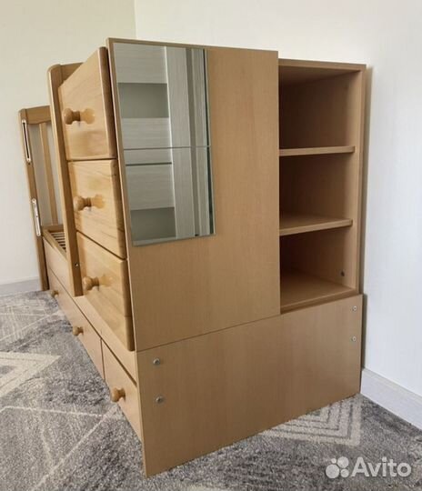 Детская кроватка с ящиком