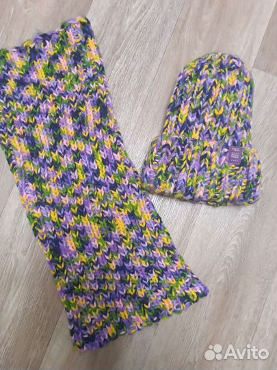 Комплект шапка и снуд женский