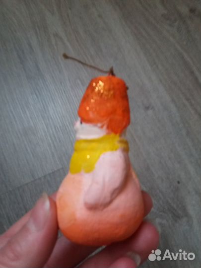 Гипсовая ёлочная игрушка СССР 