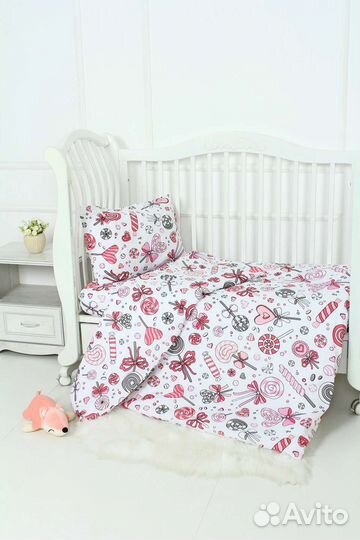 Комплект постельного белья в детскую кроватку