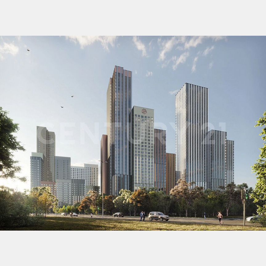 2-к. квартира, 53,3 м², 23/44 эт.