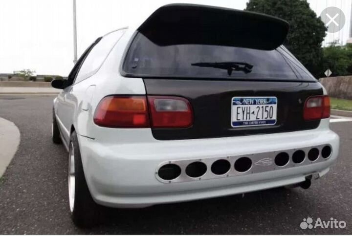 Диффузор, драг,Накладка на задний бампер civic