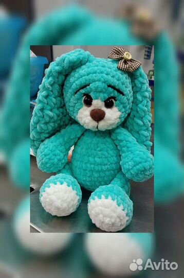 Игрушки ручной работы зайчики