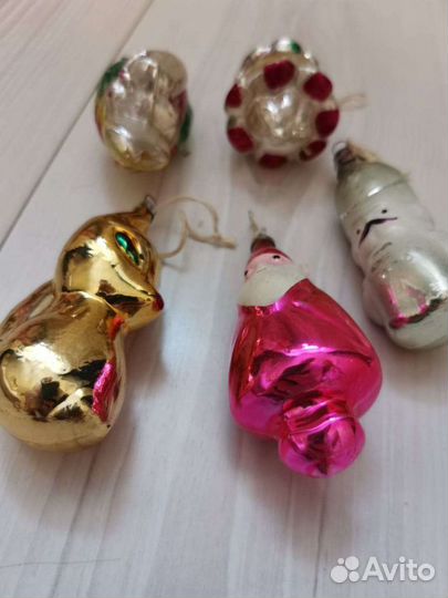 Елочная игрушка СССР 5 штук