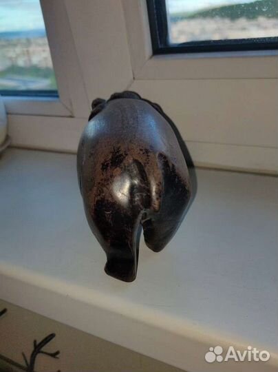 Статуэтка бегемот из Африки, дерево