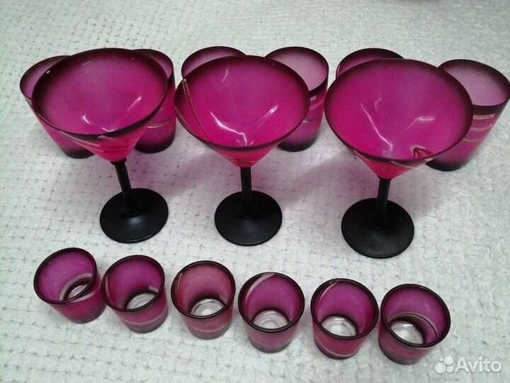 Набор стаканы, фужеры, стопки