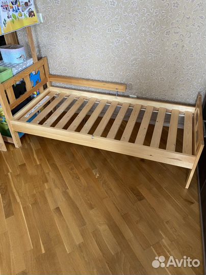 Детская кровать от 3-12 лет IKEA с бортиком