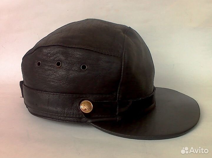 Кепка мвд кожанная Милицейская СССР 1994