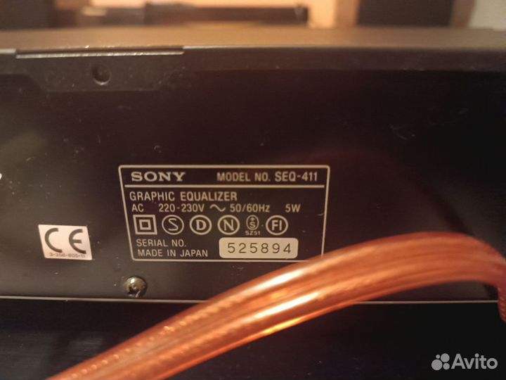 Эквалайзер sony seq 411