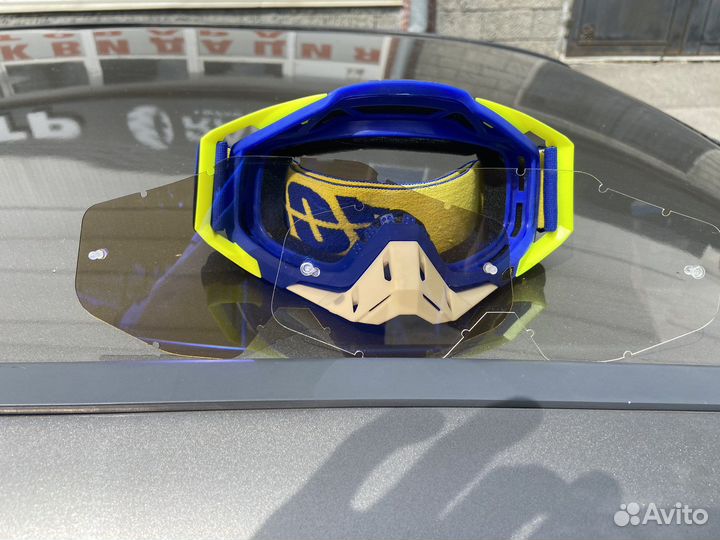 Очки для мотоцикла кроссового и эндуро шлема