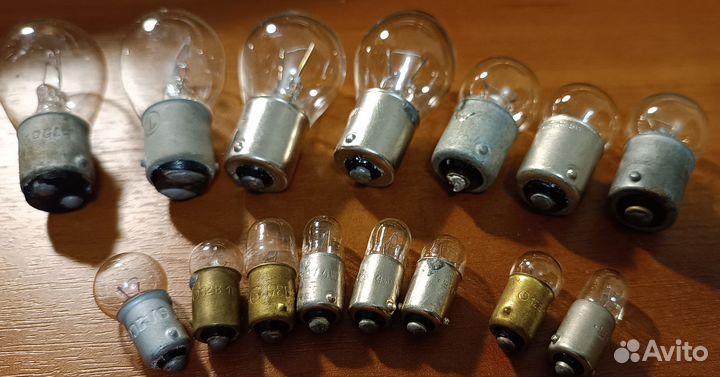 Лампочки 12В для Ретро авто:азлк,ваз,волга из СССР