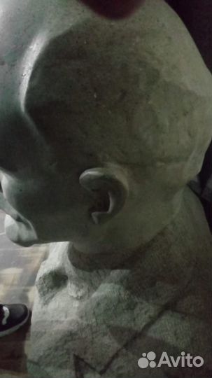 Бюст Ленина большой из бетона с мраморной крошкой