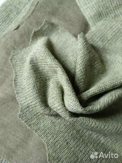 Ткань итальянская трикотаж двуслойный под шерсть