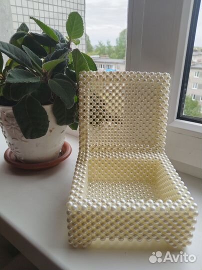 Шкатулка из бусин ручная работа