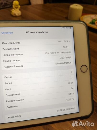 iPad mini 5 64gb wifi