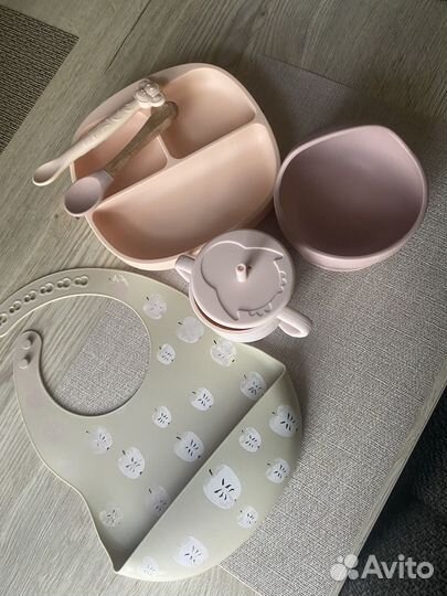 Детская посуда для кормления силиконовая