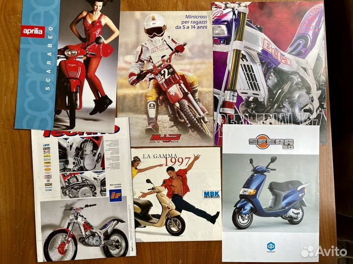 Реклама итальянских скутеров 2000г