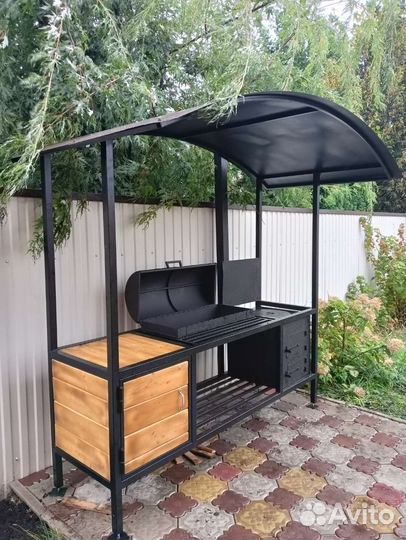 Мангал. Мангал с крышей